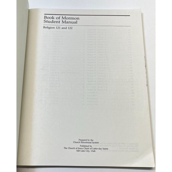 Book of Mormon Student Manual Religion 121 and 122 LDS Mormon 1989 - Picture 8 of 9